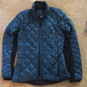 Lululemon blue/green puffer jacket, lightweight